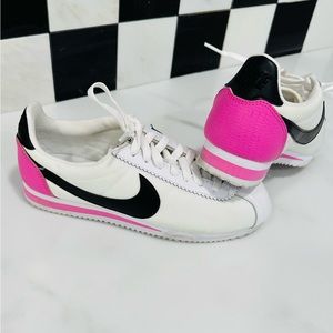 Nike WMNS Classic Cortez Premium White Black China Rose
